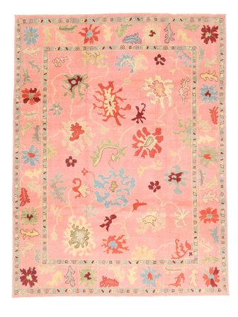 Floral Grand Classic Afghan Fine Tapis 243X310 Laine