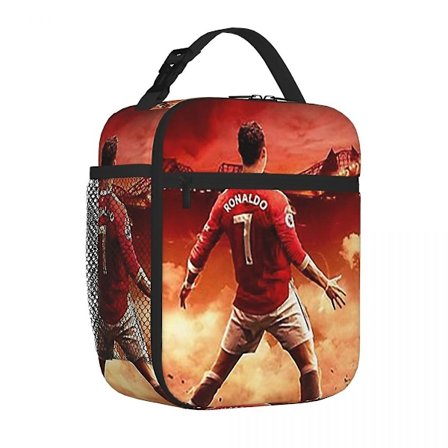 Cristiano Ronaldo Cr7 Isolerende Lunsjpose Kjølepose Lunsjboks Isolerende Lunsjboks Lunsjpose for Kvinner Barn Skole - Perfekt