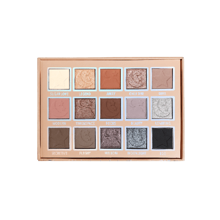 MOIRA Endless Moonlight Pressed Pigment Palette Ögonskuggor Unisex Flerfärgad 1,2g x 15