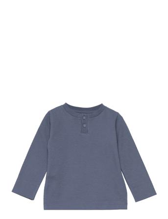 T-Shirt Ls Jacquard T-shirts Long-sleeved T-shirts Sininen En Fant
