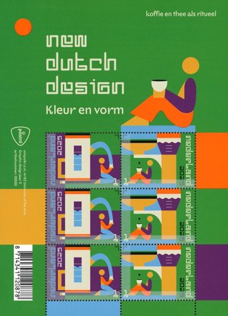 Holland - Nyt hollandsk design: Kaffe og te - Postfrisk ark