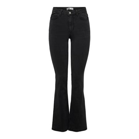 Jacqueline De Yong - Flare Jeans - Svart - Dam - Storlek: W26 L32, Dam, Storlek: W26 L32