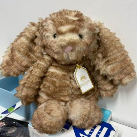 Jellycat kosedyr, mykt og komfortabelt, perfekt for barn, Valentinsdagsgaver, samleobjekter, utsøkt tigerstripet kanin.