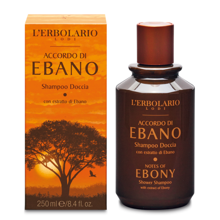 L'Erbolario Shampoo Doccia Accordo di Ebano 250ml