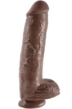 Pipedream King Cock With Balls Brown 28 cm