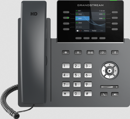 GRANDSTREAM Ip Phone Black 8 Lines Tft