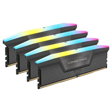 Corsair 64GB (4 x 16GB) DDR5 5600MHz Vengeance RGB XMP 3.0 Cool Grey Heatspreader 1.25V