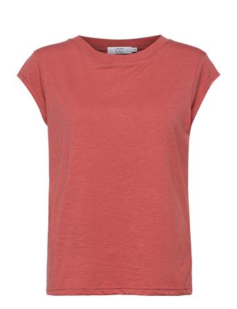 Cc Heart Basic T-Shirt T-shirts & Tops Short-sleeved Rød Coster Copenhagen*Betinget Tilbud