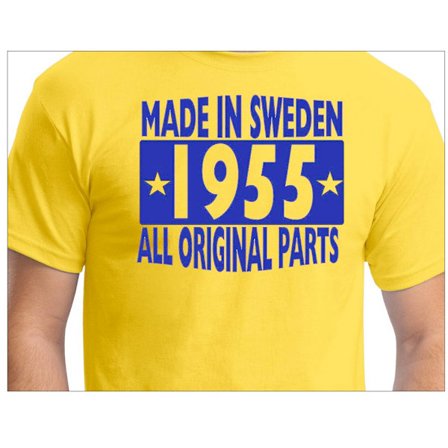 Gul T-shirt - Made in Sweden 1955 - All original parts