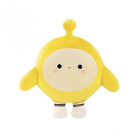 Äkta äggfest plysch docka kudde nyckelring hängande födelsedagspresent till manliga och kvinnliga vänner number 9 yellow egg doll authentic 