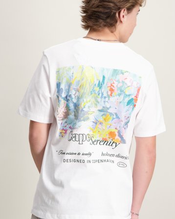 Jack & Jones JORMONTAUK BACK GRAPHIC TEE SS EA26 JNR Hvit T-skjorter Gutt - Kids Brand Store