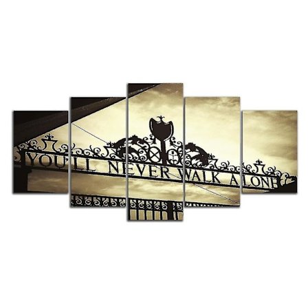 5 Panel Anfield Stadium Print Canvas Art Wall Unframed Paintings For Living Room Wall Picture