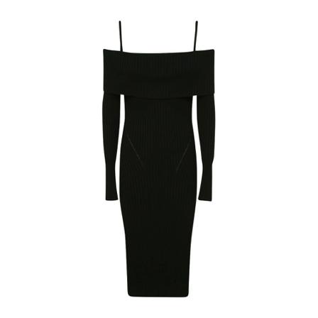 Andrea Adamo Knitted Kjole Sort, Dame