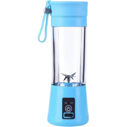 Milkshake Blender med tredimensionellt vasst blad, 0,1 gallon grönsakshackare USB-uppladdningsbar, Smoothie Blender för soppor, såser