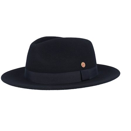 Mayser - Black fedora Kapelusz - Mathis Wool Swallow Black Fedora @ Hatstore