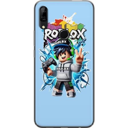 Kompatibel Mobilcover til Huawei Huawei P Smart Z Farverig Roblox-karakter med controller og energifyldt splash art design, perfekt til børneværelse