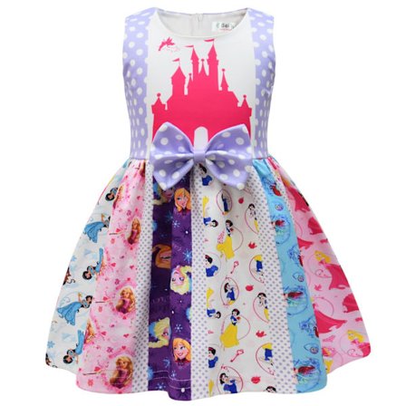 Girls Cosplay Dress Bowknot Dress Christmas Halloween Party 110cm