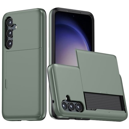 SKALO Samsung A55 5G Armor Cover kortholder - Grøn