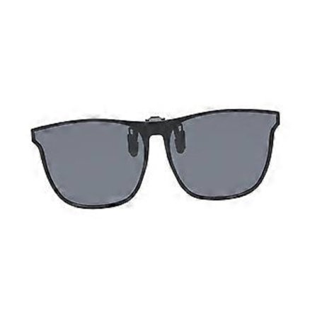 Polariserede clip-on solbriller til mænd og kvinder, solbeskyttelse med flip-up anti (sort)