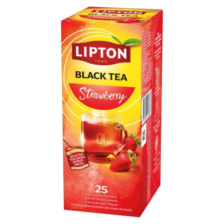 LIPTON Te Strawberry, påse 25/fp - Lyreco - Kök och servering - Kaffe och te - Te