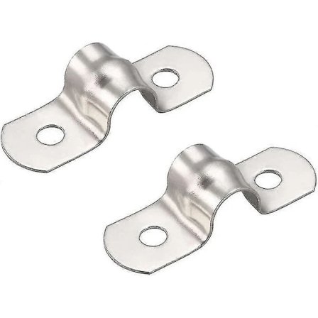 50 stk 8mm U-rør 304 Rustfritt Stål Klammer Stiv Rørklammer U-formet Klammer Rørklammer -ayane