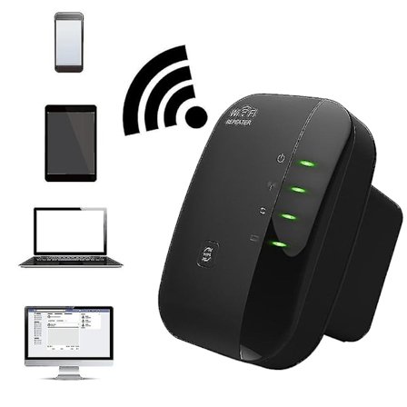 Mordely Trådlös WiFi Signal Repeat Extender Booster Internetförstärkare