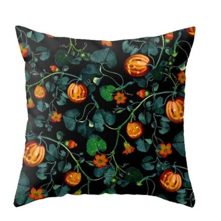 Halloween Putesekk 18x18 Tommer Tegneserie Gresskar Flaggermus Spøkelse Putesekk Putetrekk Dekorasjon Festforsyninger Stil 5