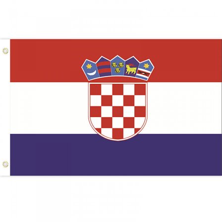 3x5 fot kroatisk flagga - levande färg och blekningsbeständig - kroatiska flaggor polyester med mässingsöljetter 3 x 5 fot