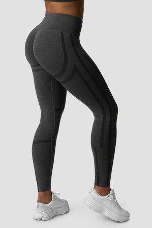 ICANIWILL - Rush Seamless Tights Graphite - Treningstights - Dame - ICIW