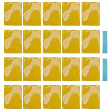 20st 20x15cm insektsfälla Ej giftig effektiv PVC gul flugfälla för växthusträdgård