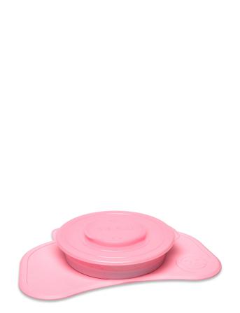 Twistshake Click-Mat Mini + Plate Pastel Pink Home Meal Time Plates & Bowls Plates Rosa Twistshake