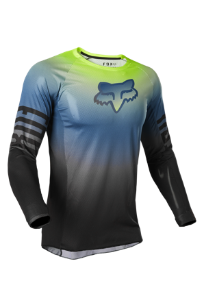 Maglia Cross Fox Racing Airline Reepz Nero-Giallo XL