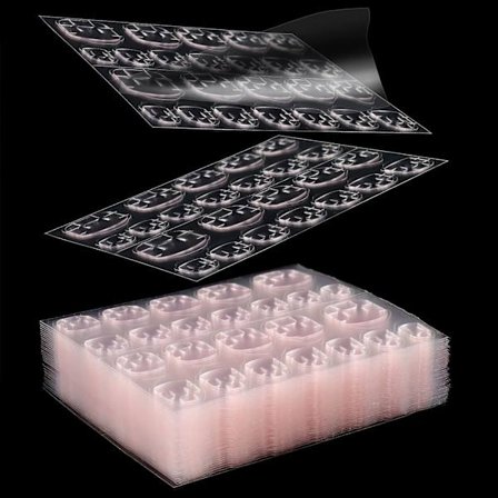 840 kpl (35 arkkia) liimavälilehtiä, vaaleanpunainen, ohut, vedenpitävä, hengittävä liima