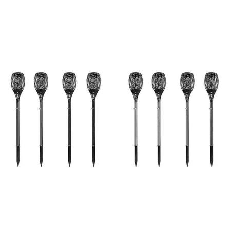 8 kpl Aurinkoenergia-Torch Flame Dancing Light Led V reilev Puutarha Liekki Lamppu