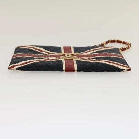 Chanel Vintage Pre-owned Suede Pouch , Zwart , Dames , Maat: ONE Size Vintage Tassen