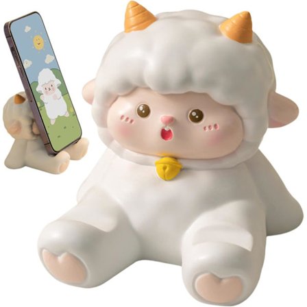 Kreativ Mobiltelefonholder - Mobiltelefonstativ | Telefonstøtte til Bil og Hjem, Dekorative Figurer til Smartphones