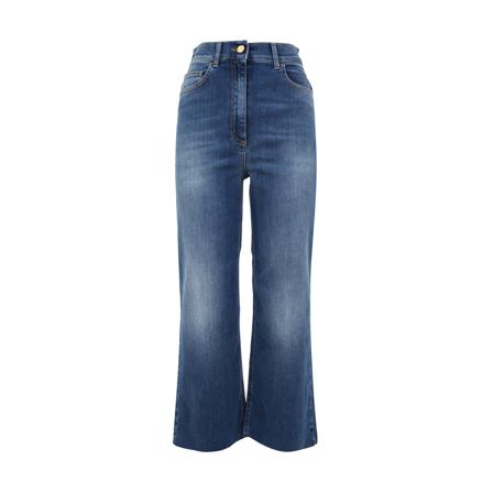 Elisabetta Franchi Flair Crop Jeans Blå, Dame, Størrelse: W30