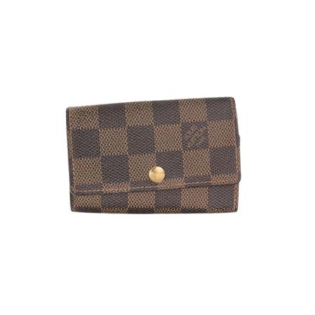 Louis Vuitton Vintage Pre-downed Damier level canvas key holder Brun, Dame Vintage Accessories, Størrelse: ONE Size