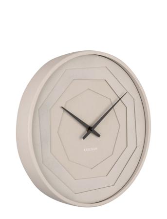 Wall Clock Layered Origami Home Decoration Watches Wall Clocks Grå KARLSSON