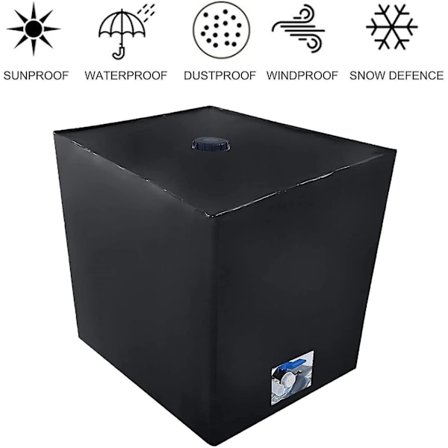 Vesisäiliön kansi, säiliön kansi 1000 L Ibc, pölyä hylkivä, UV-säteilyä hylkivä, sadetta hylkivä 116 X