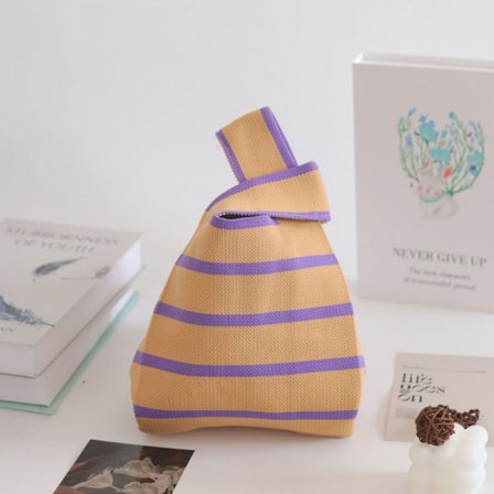 Stickad handväska med geometriska mönster, tygväska, presentpåse, damhandväska, hundra clutch handväska