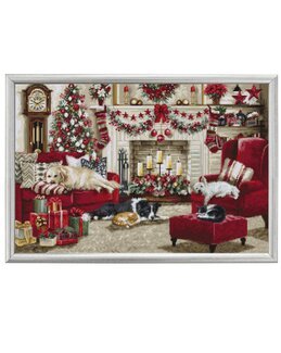 Broderikit Billede Dyrenes Jul - Luca-S