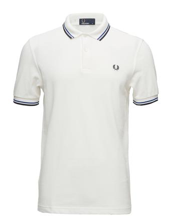 Twin Tipped Fp Shirt Polos Short-sleeved Hvid Fred Perry