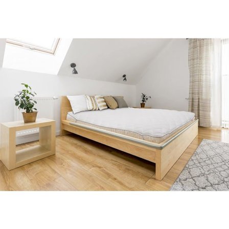 Överdrag Abeil - 15000001809 - Överdrag Acaristop anti-dammkvalster 90 x 190 x 2 cm, tillverkat i Frankrike