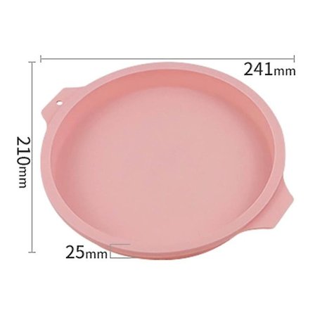 6/8 tommers rund kjærlighetshjerteformet gjenbrukbar silikonkakeform for mousse