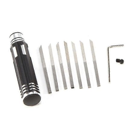 Model Scriber Udskåret Ridselinje Hobby Skæreværktøj Mejsel + 7 Blade Værktøjer Til Gundam Resin Model R