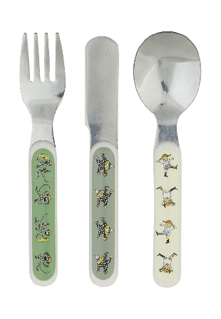 PIPPI Cirkus, Barnbestick Mata & äta Unisex Vit ONESIZE