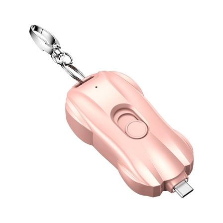 Bærbar Power Bank-nødoplader PINK TIL TYPE-C