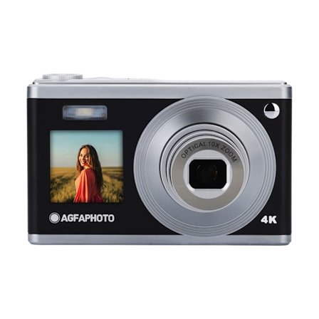 Digitalkamera 24MP, 10x zoom, dobbeltskærme, 4K-video