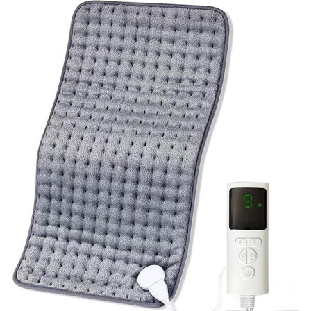 ING Elektrisk Teppe med Timer og Konstant Varmeeffekt 30x60 Cm for Sofaseng og Daglig Bruk Mykt Varmeteppe Automatisk Avstenging